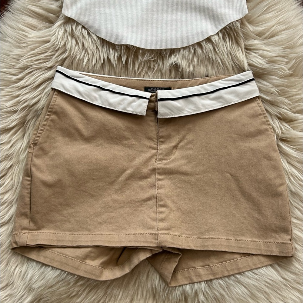 Wild Fable Khaki Mini Skort - image 4